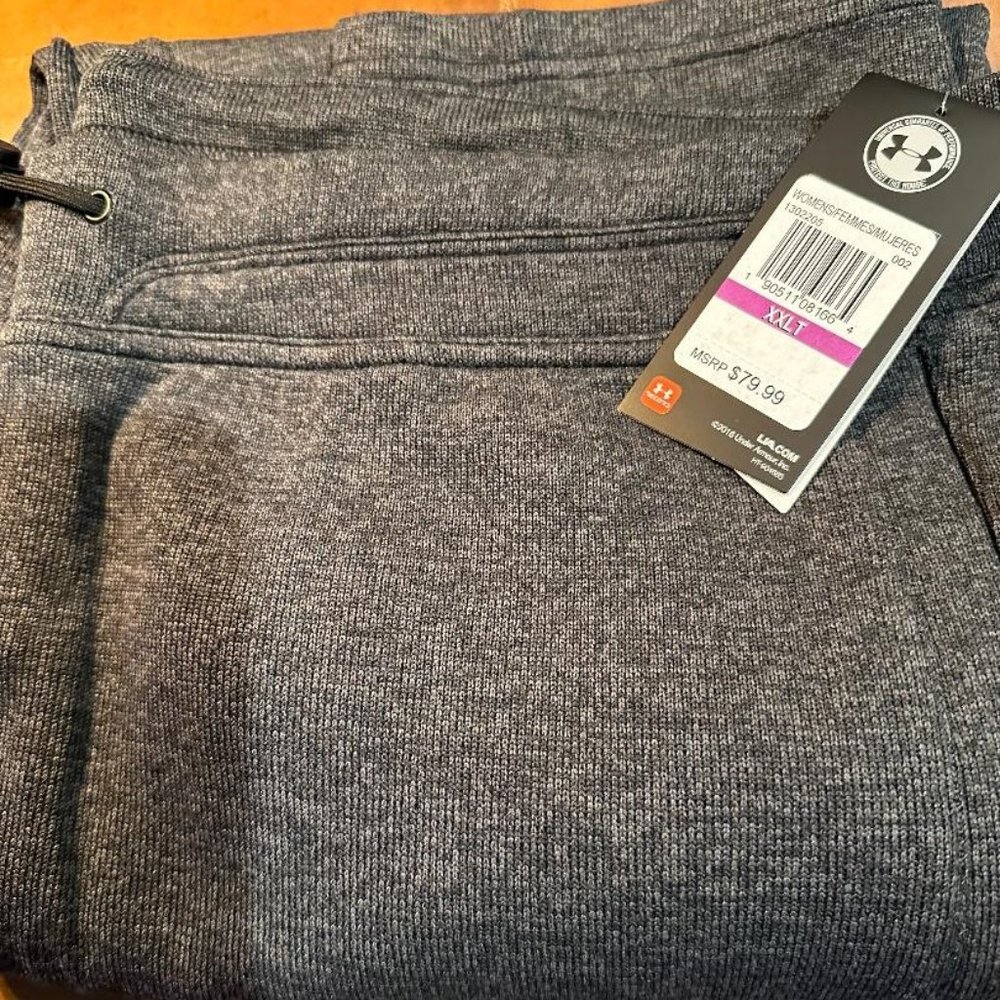 Women's Gray Under Armour Sweat Pants Size XXLT New With Tags